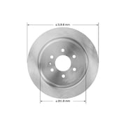 Bendix Premium Drum And Rotor Disc Brake Rotor P/NPrt5772 Fits select 2004-2009 CADILLAC SRX
