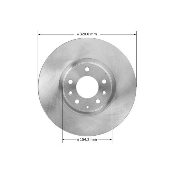 Bendix Premium Drum And Rotor Disc Brake Rotor P/N:Prt5880 Fits select: 2006-2007 MAZDA 6 6