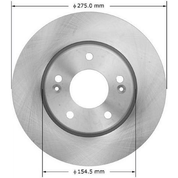 Bendix Premium Drum And Rotor Disc Brake Rotor P/N:Prt5921 Fits select: 2010 HYUNDAI ELANTRA TOURING, 2007-2009 HYUNDAI ELANTRA