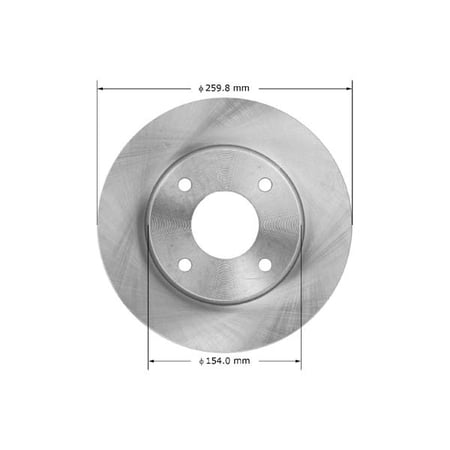 Bendix Premium Drum And Rotor Disc Brake Rotor P/N:Prt5983 Fits select: 2009-2011 NISSAN VERSA