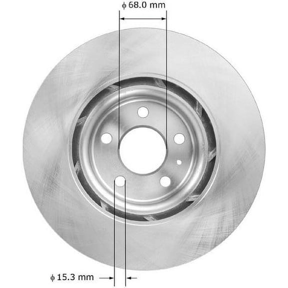 Bendix Premium Drum And Rotor Disc Brake Rotor P/N:Prt5994 Fits select: 2009-2011 AUDI Q5, 2010-2011 AUDI S4