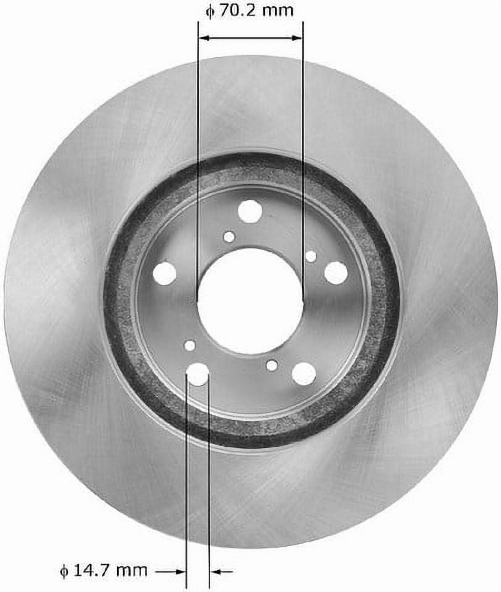Bendix Premium Drum And Rotor Disc Brake Rotor P/N:Prt6054 Fits select: 2009-2014 ACURA TL