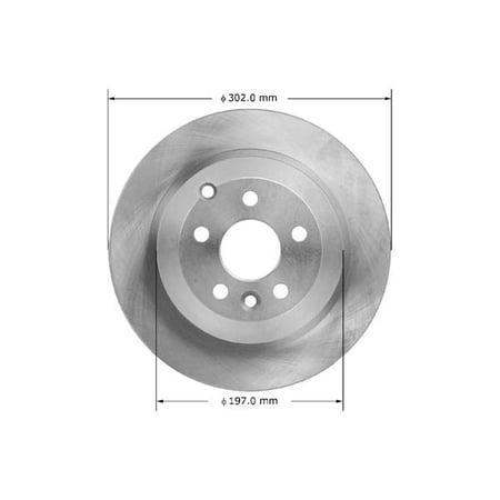 Bendix Premium Drum And Rotor Disc Brake Rotor P/N:Prt6060 Fits select: 2008-2012 LAND ROVER LR2