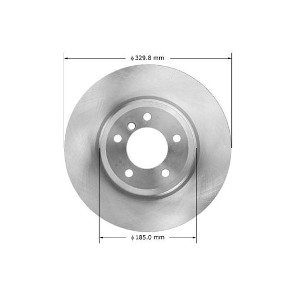 Bendix Premium Drum And Rotor Disc Brake Rotor P/N:Prt6079 Fits select: 2006 BMW 330