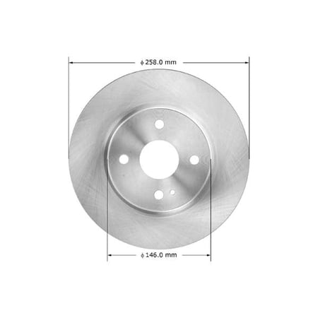 Bendix Premium Drum And Rotor Disc Brake Rotor P/N:Prt6104 Fits select: 2011-2014 MAZDA MAZDA2