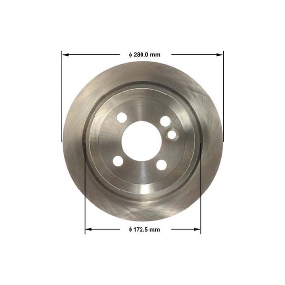 Bendix Premium Drum And Rotor Disc Brake Rotor P/N:Prt6165 Fits select: 2013 MINI COOPER ROADSTER, 2009 MINI COOPER