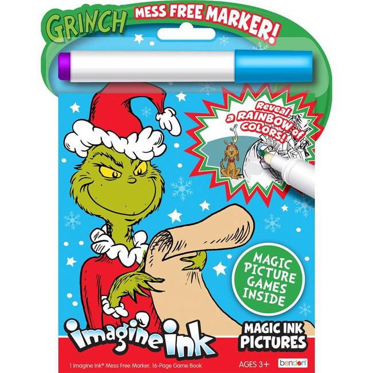 Bendon 6039606 Imagine Ink Grinch Magic Ink Pictures - Pack of 12