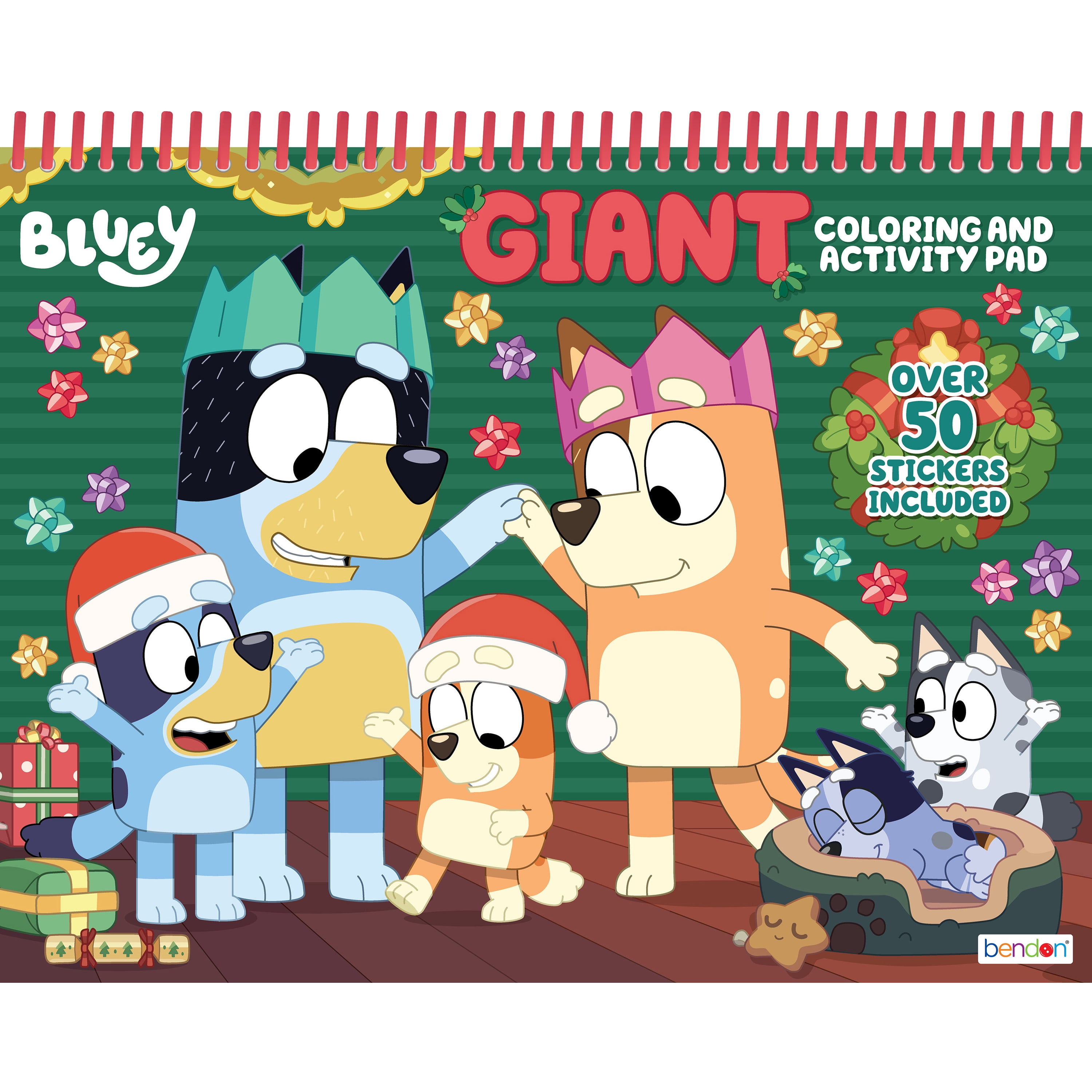 Bluey Giant Holiday Coloring Pad - Walmart.com