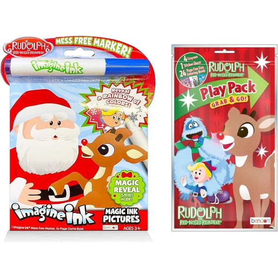 Bendon Christmas Imagine Ink & Grab & Go Play Coloring Art Set For Child.