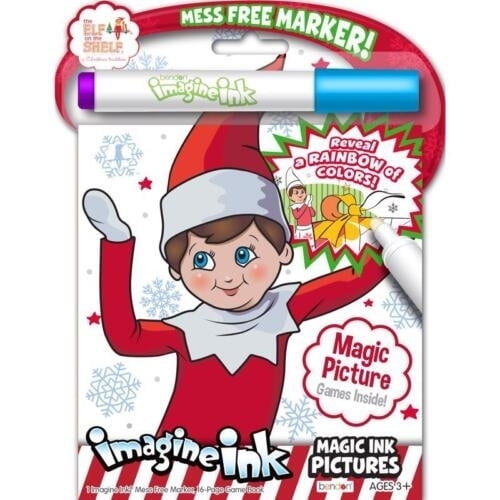 Bendon Elf Imagine Ink Coloring Activity Book Value Size Mess-Free Magic Ink