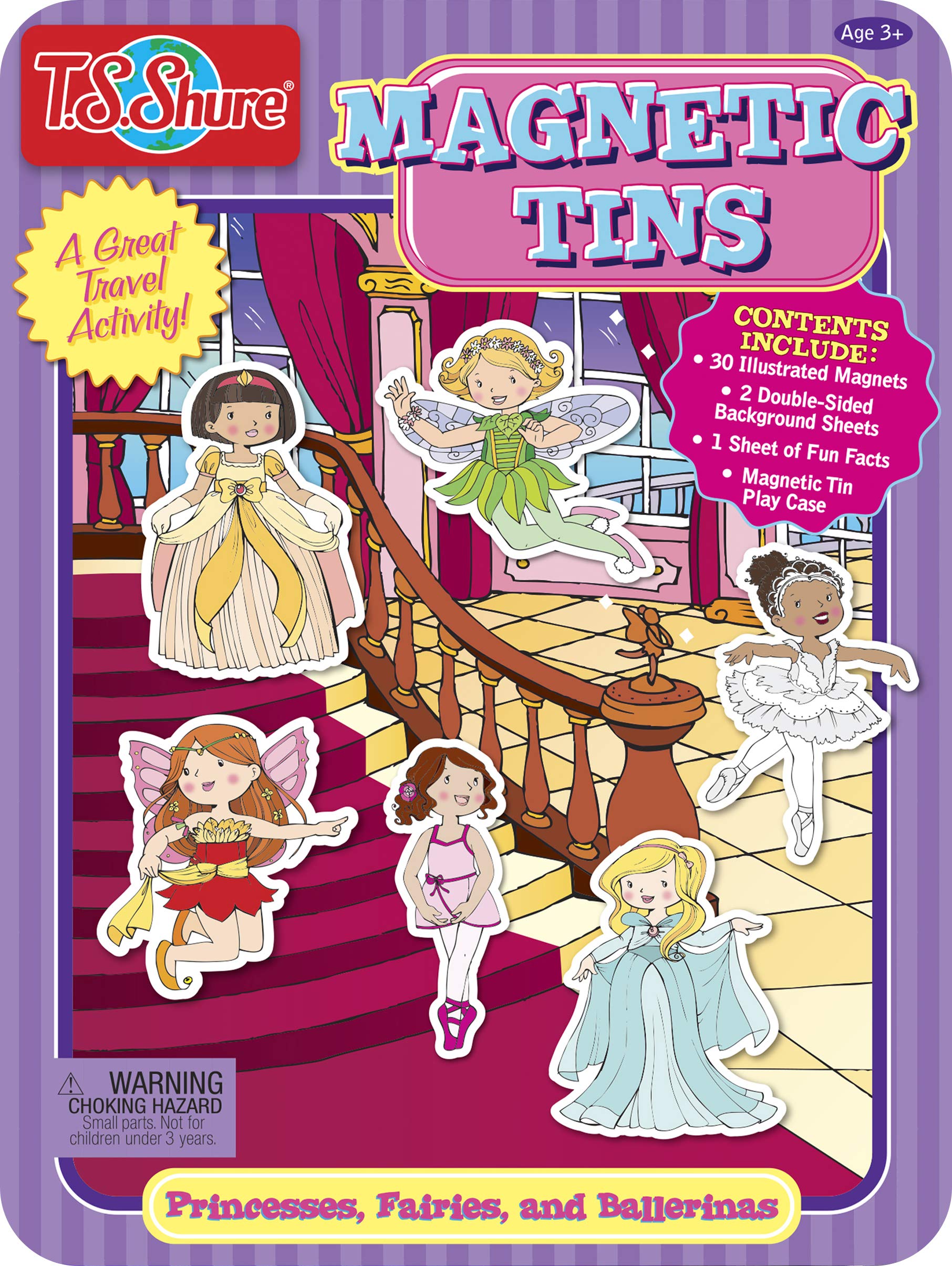 Bendon Fairies Tin Playset with 3 Illustrated Sheets