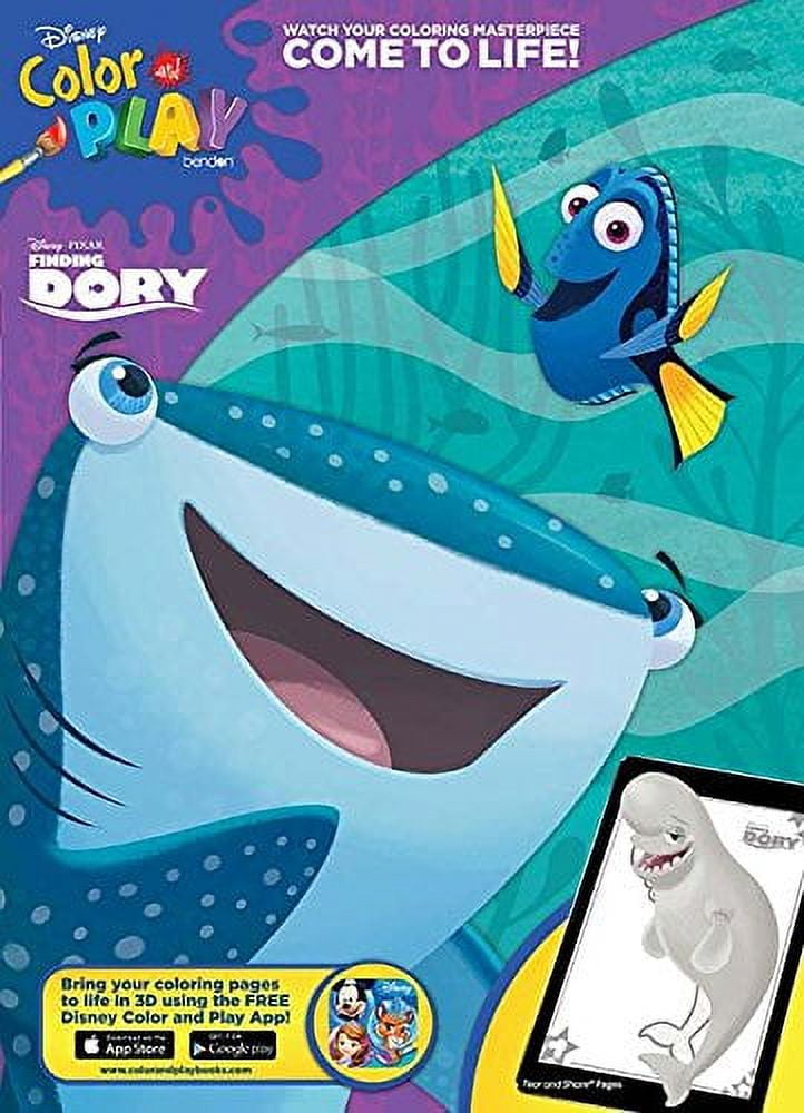Bendon Finding Dory Color & Play Coloring Book - 32 Pages Of Activities, Games & Puzzles