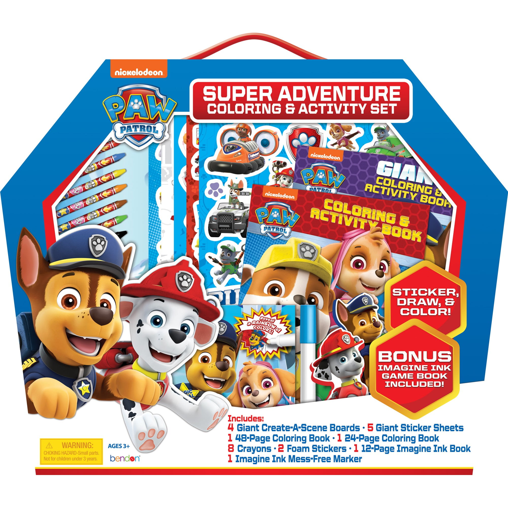 Paw Patrol Super Deluxe Art Supplies Set With Coloring Pages, Stampers –  StockCalifornia