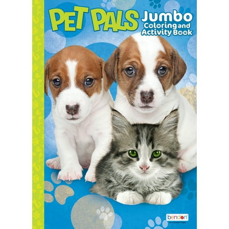 Bendon Pet Pals Jumbo Coloring Book, 64 Pages