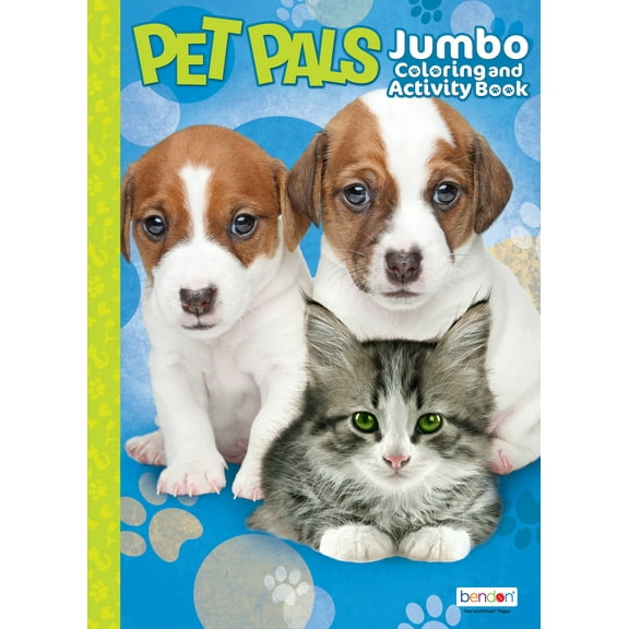 Bendon Pet Pals Jumbo Coloring Book, 64 Pages