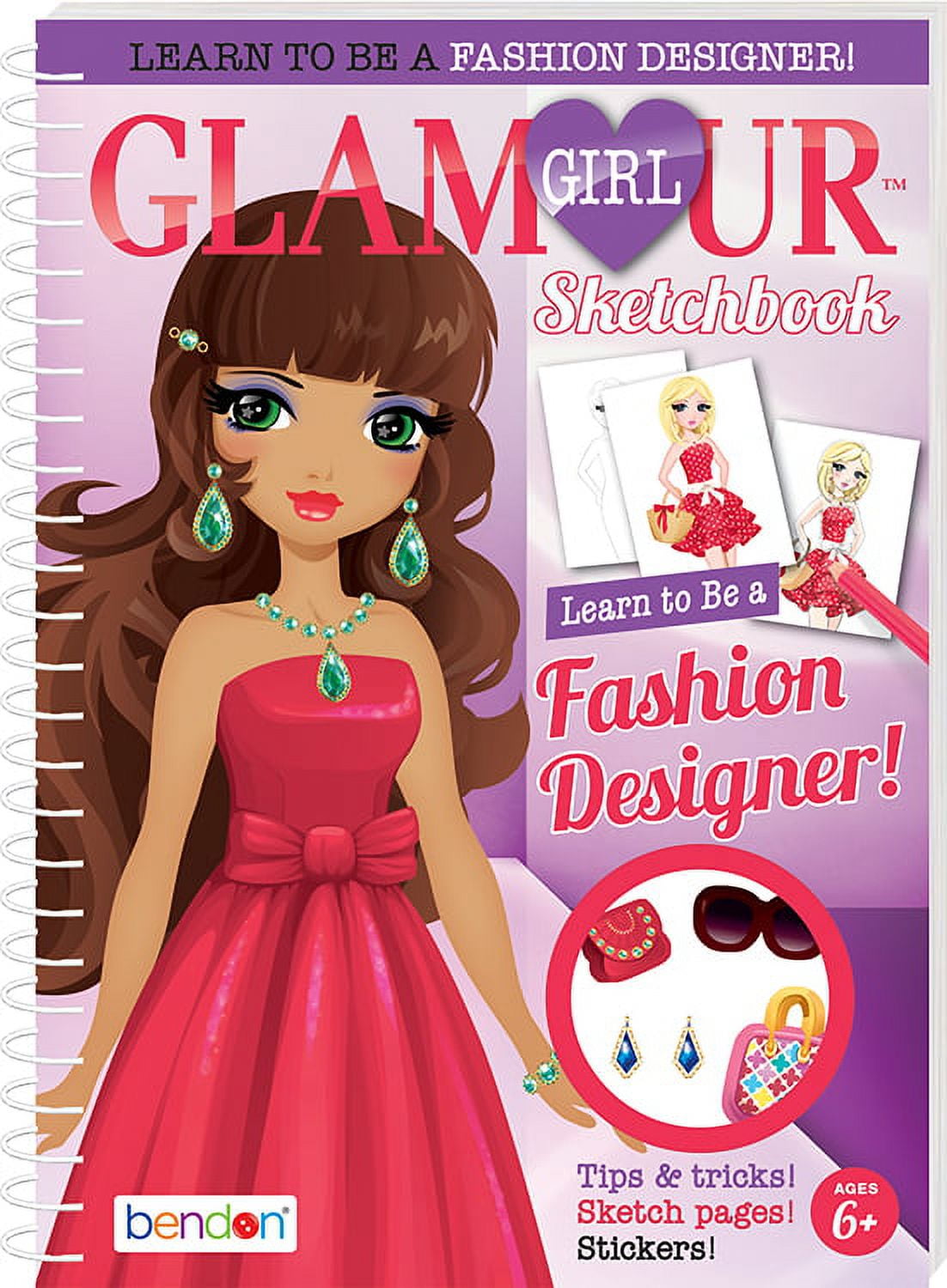 Bendon Publish Glamour Girl Sketch Fashion, 1 Each 