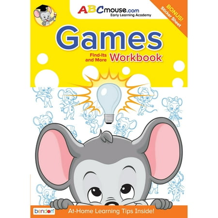 Bendon Publishing Abcmouse 80 Page Find It Games Workbook with Stickers