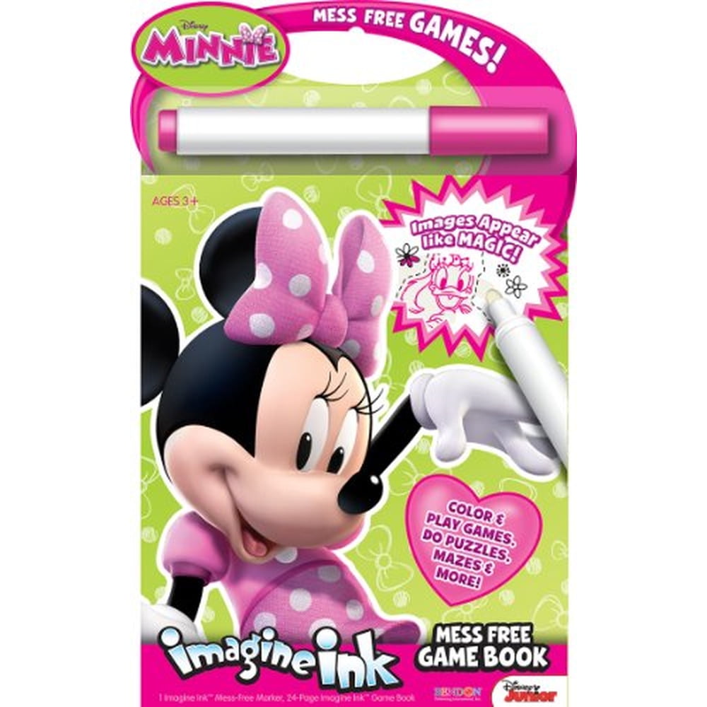 Mouse Playing Ink Bendon Publishing Minnie Mouse Imagine Ink Mess Free Game Book (Pack of ...
