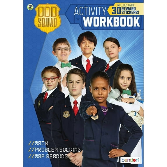 Bendon Publishing PBS Kids Odd Squad Workbook with Stickers