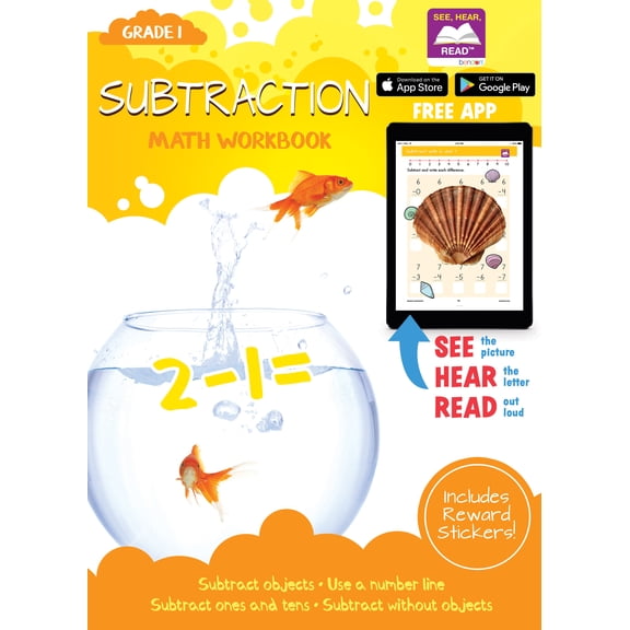 Bendon Subtration Math 32 Page Workbook, Paperback