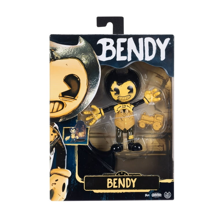 Bendy 5 inch Action Figure Bendy with 13 Points of Articulation and Train Accessory