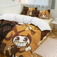 thumbnail image 1 of Bendy And The Ink Machine 3-Piece Bedding Set Soft Warm And Comfortable Soft Bed Set with 1 Duvet Cover And 2 Pillowcases for Bedroom, 1 of 8