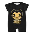 thumbnail image 1 of Bendy And The Ink Machine Baby Boy Girl Short Sleeve Romper Clothing Set Print Cartoon Baby Summer One Piece Jumpsuit, 1 of 8
