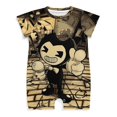 thumbnail image 1 of Bendy And The Ink Machine Baby Boy Girl Short Sleeve Romper Clothing Set Print Cartoon Baby Summer One Piece Jumpsuit, 1 of 8