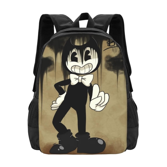 Bendy And The Ink Machine Backpack Aesthetic College Bookbag Laptop Travel Backpacks Business Large Capacity Adult Bags