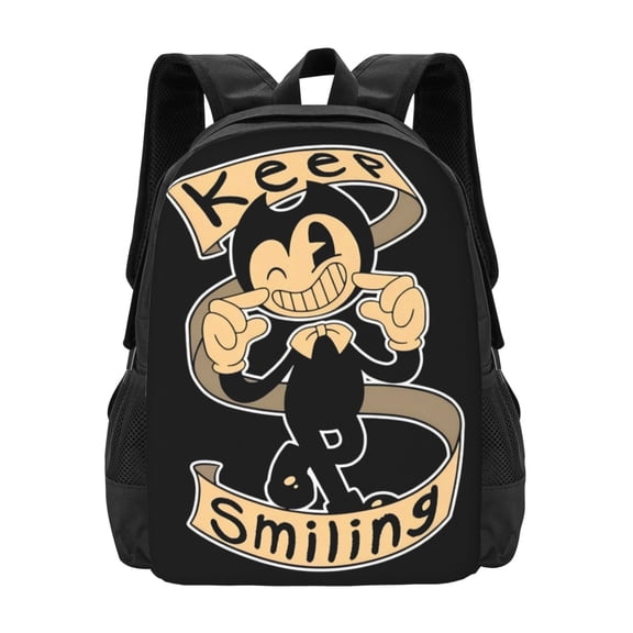 Bendy And The Ink Machine Backpack Casual College Bookbag Laptop Travel Backpacks Work Large Capacity Adult Bags