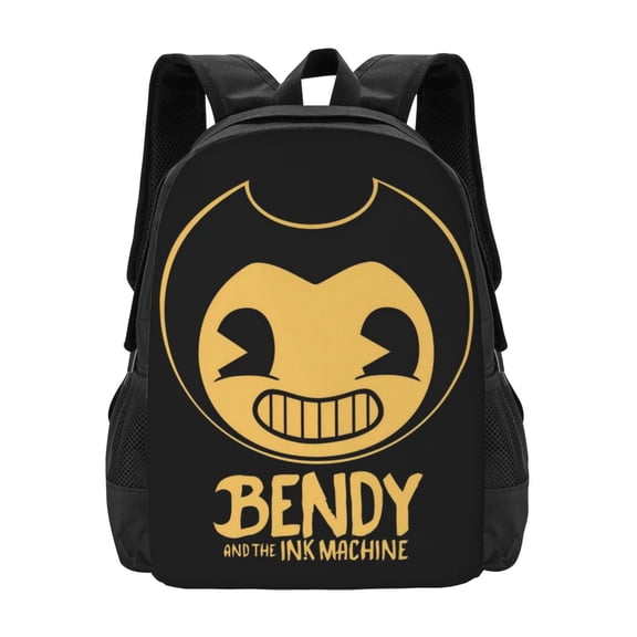 Bendy And The Ink Machine Backpack Casual College Bookbag Laptop Travel Backpacks Work Large Capacity Adult Bags