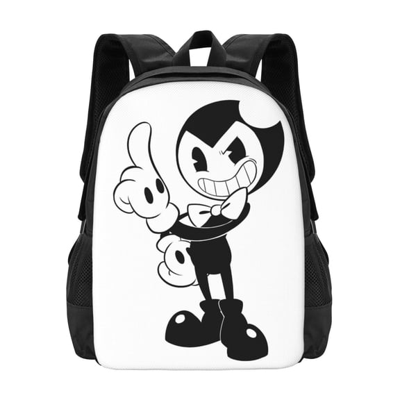 Bendy And The Ink Machine Backpack Lightweight College Bookbag Laptop Travel Backpacks Work Large Capacity Adult Bags