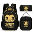 thumbnail image 1 of Bendy And The Ink Machine Backpacks 3 Piece Set Bookbag with Lunch Bag And Pencil Case, 1 of 8