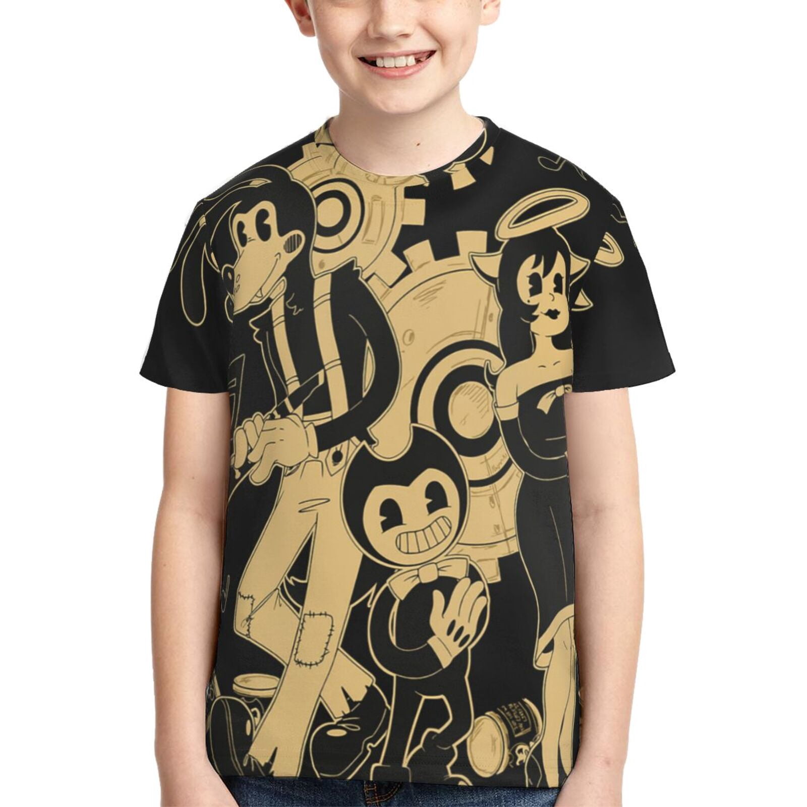 Bendy And The Ink Machine Boys Girls 3d Graphic Printed T Shirt Bendy And The Ink Machine Boys Girls 3d Graphic Printed T Shirt Crewneck Short Sleeve Tees 70438d8e 622f 430e 90e8 