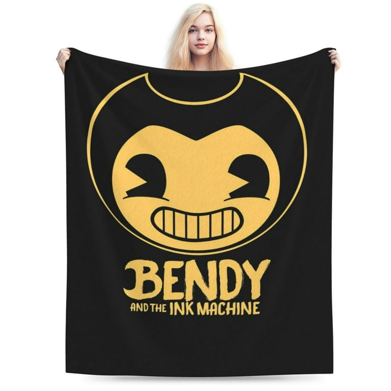 Bendy And The Ink Machine Cartoon Blanket Super Soft Large Fluffy Plush Throw Blanket for Boys Girls Young Adults Cozy Warm Flannel Blanket for Living Room Couch Bed All Seasons Walmart