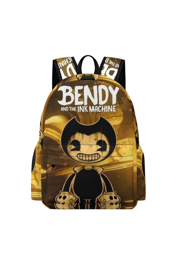 Bendy And The Ink Machine Cute Anime Travel And Hiking Backpack 42x30x15cm