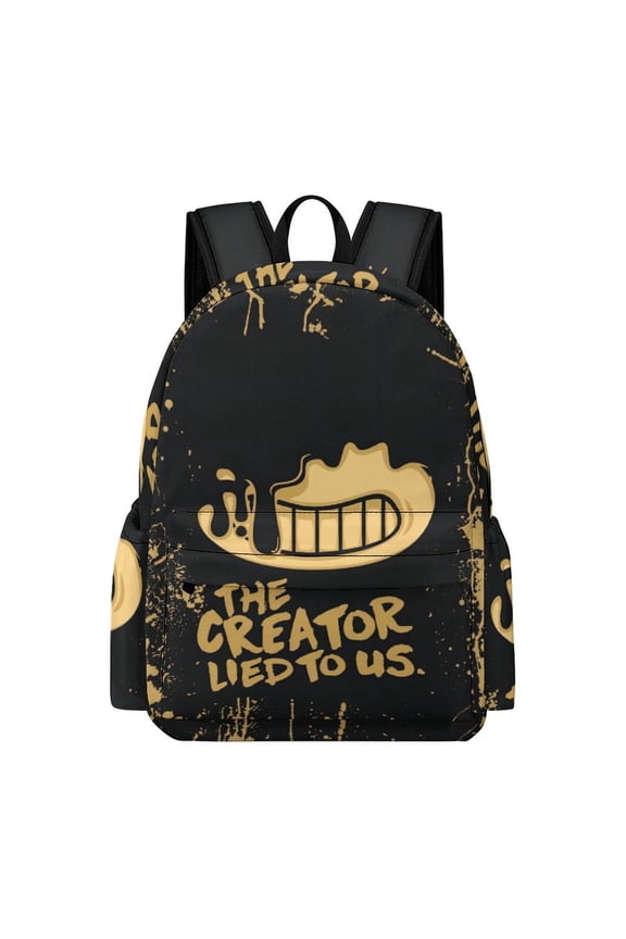 Bendy And The Ink Machine Cute Anime Travel And Hiking Backpack 42x30x15cm