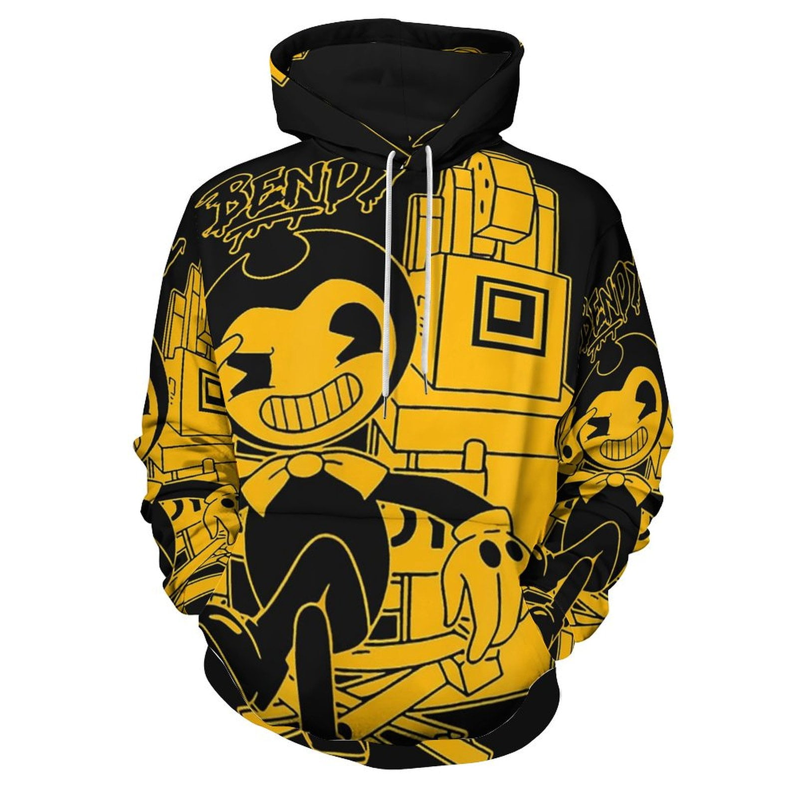 Bendy And The Ink Machine Hoodie 3D Print Pullover Hooded Long Sleeve  Sweatshirts Tops Blouse with Pocket for Mens Womens - Walmart.com