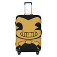 thumbnail interactive-video image 1 of Stretchy Luggage Cover With Zippers – Anti-Scratch Suitcase Protector (Flower Letter G Design) 1 of 9
