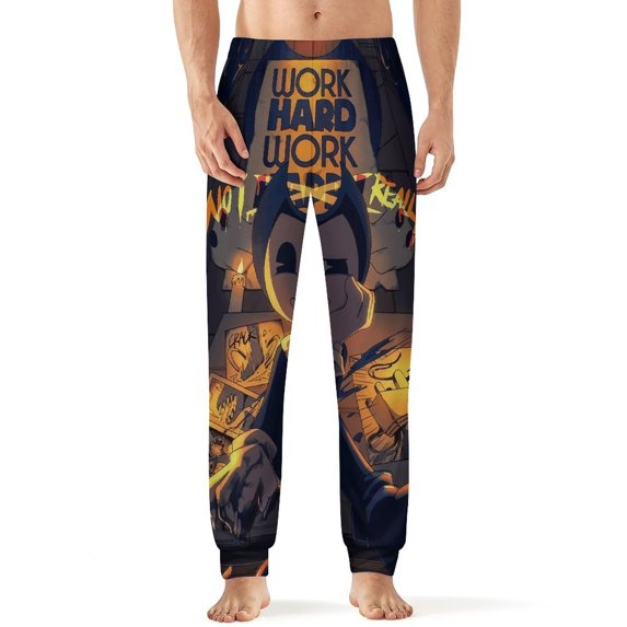 Bendy And The Ink Machine Men's Lightweight Pajama Pants Soft Lounge Sleep Joggers Sleepwear Bottom Pants