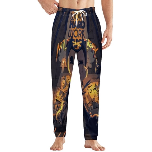 Bendy And The Ink Machine Mens Pajama Pants Microfleece Pajama Bottoms Sleepwear PJ Sleep & Lounge Pants