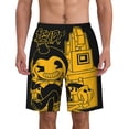 thumbnail image 1 of Bendy And The Ink Machine Mens Swim Trunks Quick Dry Board Shorts With Mesh Lining, Beach Shorts Swimwear Bathing Suits, 1 of 7