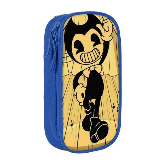 Bendy and The Ink Machine Big Capacity Pencil Case, Aesthetic Pen Pouch Storage Bag, Office Supplies Organizer, Pen Cases Pencil Bag with Multiple Compartments