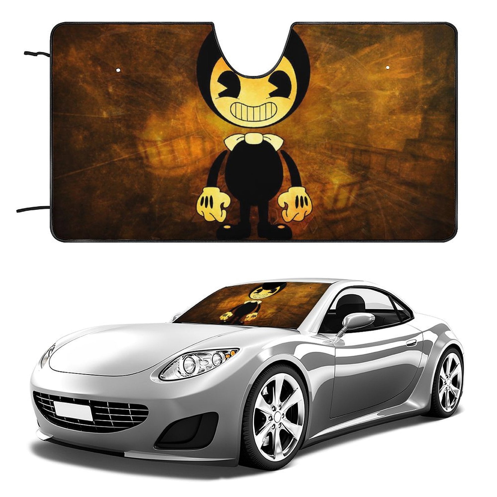 Bendy And The Ink Machine Car Windshield Sun Shade, Foldable Sun Shade ...