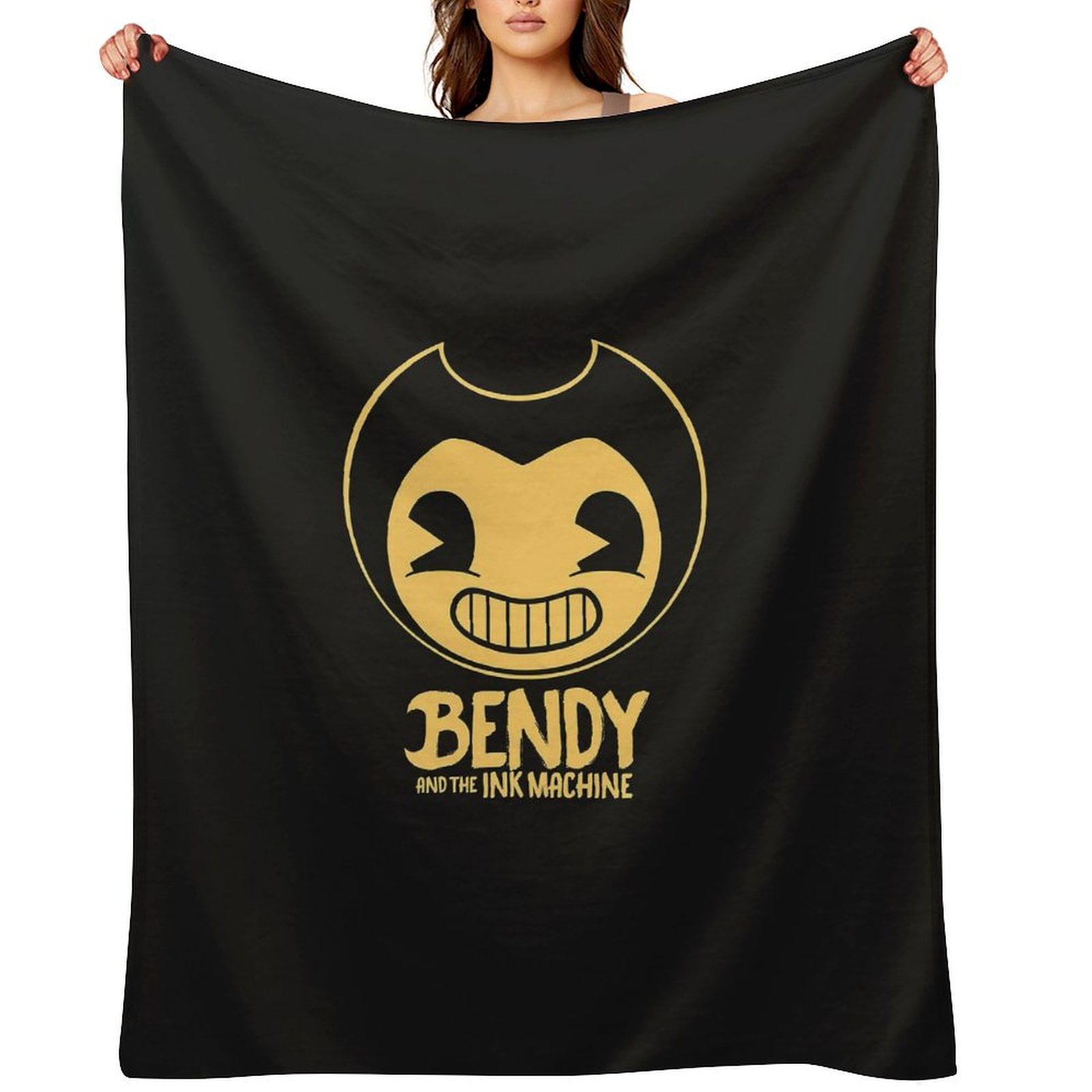 Bendy And The Ink Machine Throw Blanket Soft Cozy Warm College Printing ...