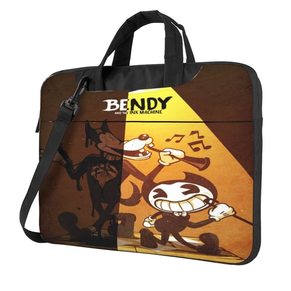 Bendy and The Ink Machine Laptop Case, Computer Bag Computer Case Laptop Briefcase Shoulder Messenger Bag for 14 inch Laptop