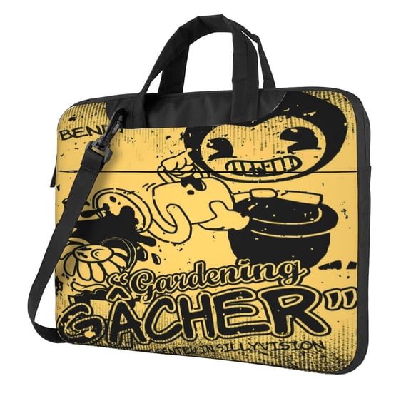 Bendy and The Ink Machine Laptop Case, Computer Bag Computer Case Laptop Briefcase Shoulder Messenger Bag for 14 inch Laptop