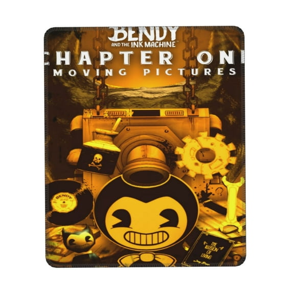 Bendy and The Ink Machine Mouse Pad, Computer Mouse Mat, Waterproof Non-Slip Rubber Base MousePads for Office Laptop 10 x 12 inch