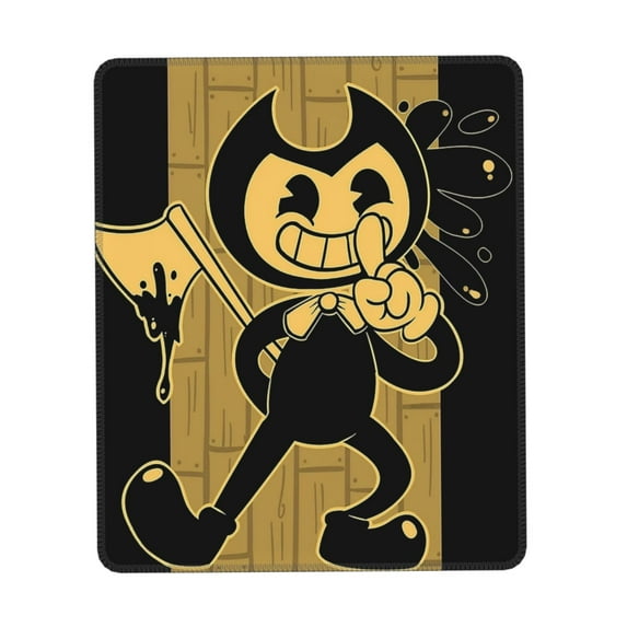 Bendy and The Ink Machine Mouse Pad, Computer Mouse Mat, Waterproof Non-Slip Rubber Base MousePads for Office Laptop 7.9 x 9.5 in