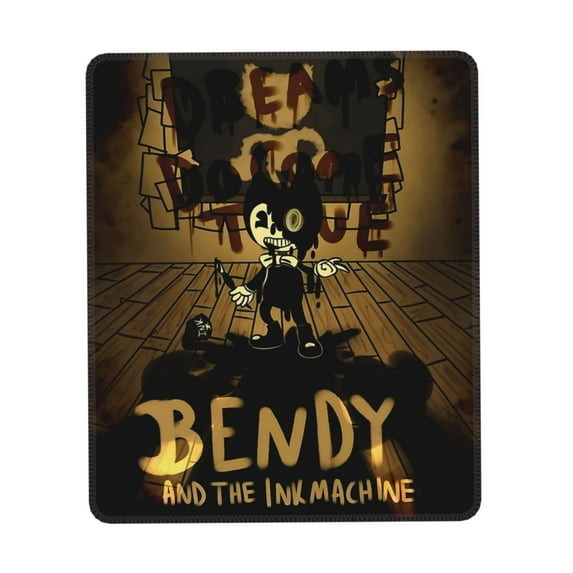Bendy and The Ink Machine Mouse Pad, Computer Mouse Mat, Waterproof Non-Slip Rubber Base MousePads for Office Laptop 7.9 x 9.5 in